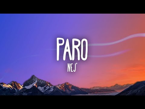 Nej - Paro (sped up) Lyrics | allo allo tik tok song