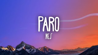 Nej - Paro (sped up) Lyrics | allo allo tik tok song Resimi