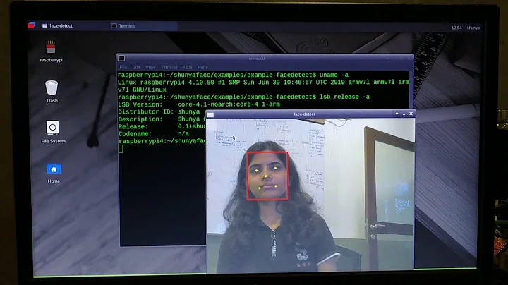Real time Face-Detection on RaspberryPi-4