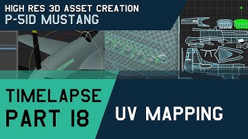 P-51D Modelling Timelapse - Part 18: UV Mapping, Scene Cleanup, The End