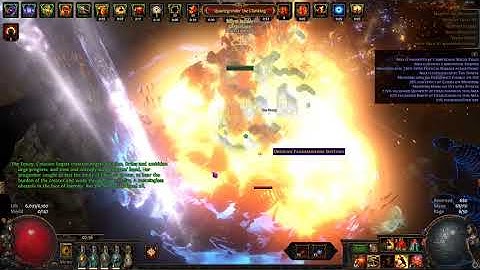 [PoE 3.18] Strength Stacking Infernal Blow Berserker Mino Sample Run + Simulacrum Wave 30