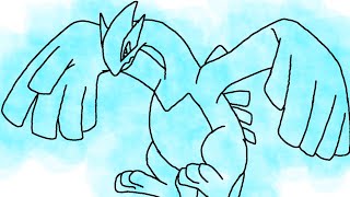 Lugia time-lapse - Ibis Paint X