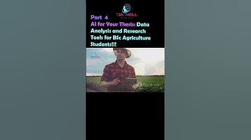 AI for Your Thesis: Data Analysis and Research Tools for BSc Agriculture Students! Part 4 #ai #viral