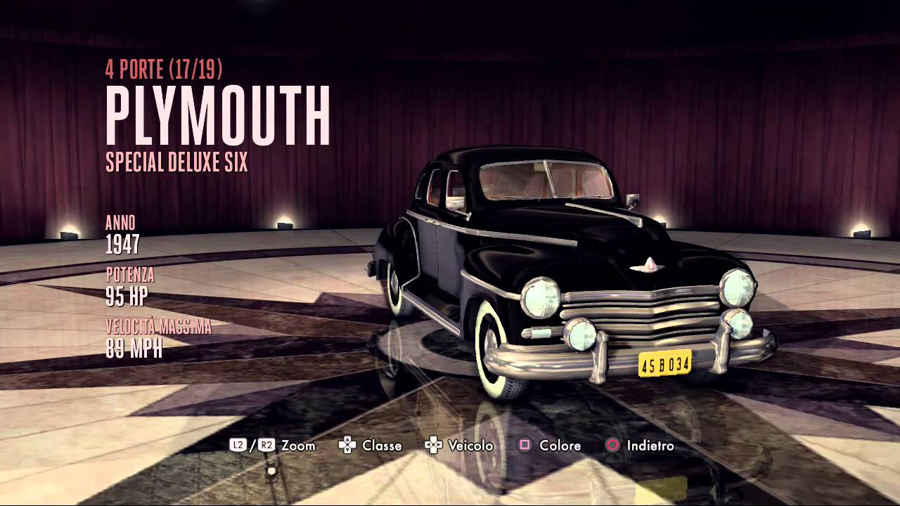 L.A. Noire PS3 All cars - YouTube