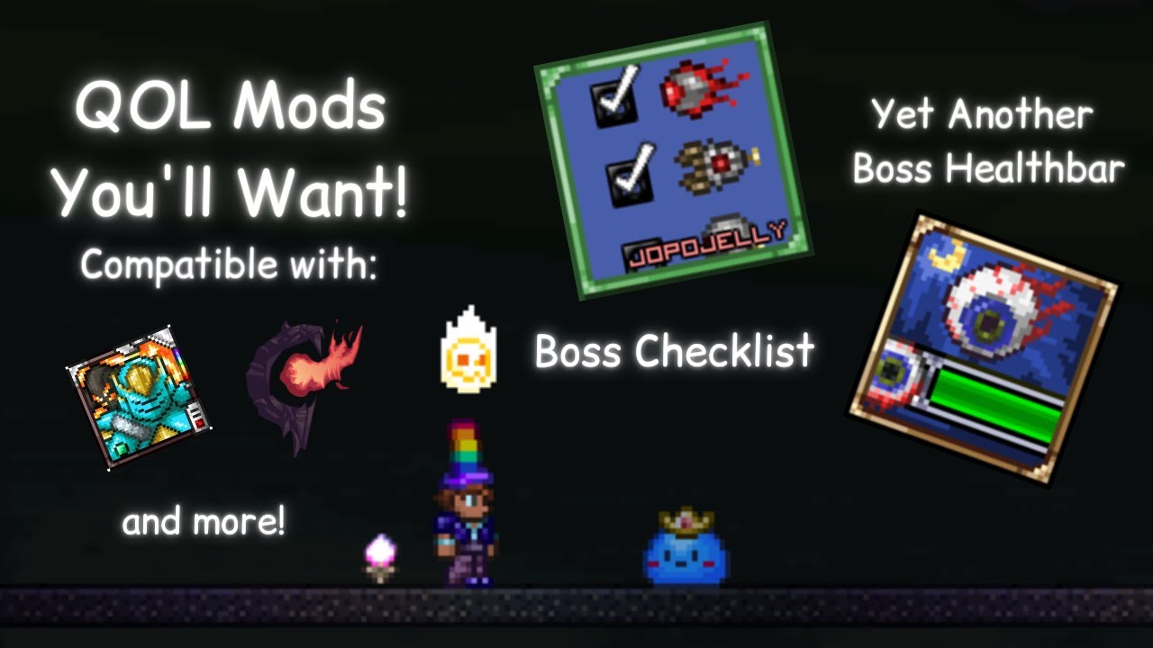 Boss Checklist and Healthbar Mods Quick Guide! Keep Track of Your Progress  Easily 