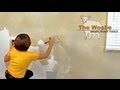 Color Meshing Faux Finish Painting by The Woolie - (How To Paint Walls) #FauxPainting