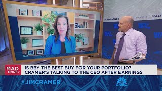 Best Buy CEO Corie Barry goes oneonone with Jim Cramer