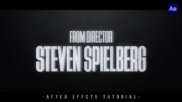 Create This Hollywood Style Text Animation with ONE Text Animator (After Effects)