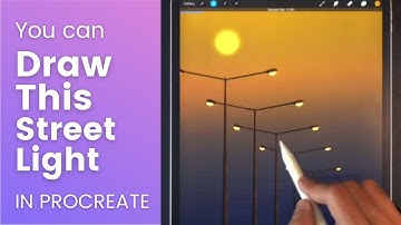 You Can Draw This STREET LIGHT in PROCREATE