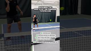 Pickleball Tip: How to hit the forehand topspin dink!