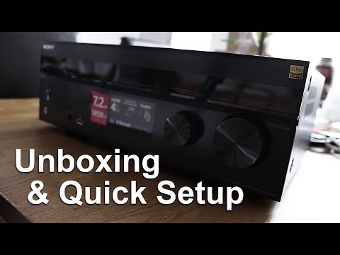 Sony STR-DH750 A/V Receiver | Unboxing & Quick Setup