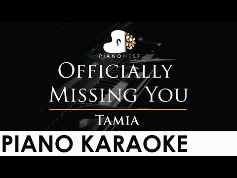 Tamia - Officially Missing You - Piano Karaoke Instrumental Cover with Lyrics