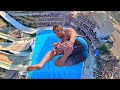 Jumping off a redbull high diving platform