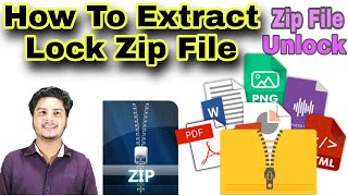 How To Unlock Password Protected Zip File | Lock Zip File Ko Kaise Extract Open Karte Hai | Zip File screenshot 5