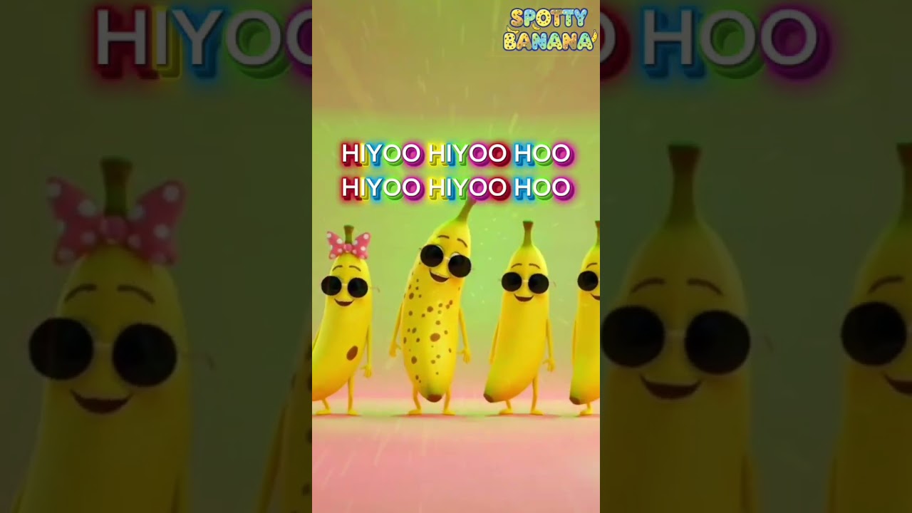Meet Spotty Banana! Hiyoo Hiyoo Hoo Song | 3D Kids Cartoon 