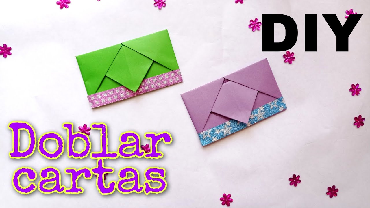 Como doblar cartas .Como doblar hojas para regalar. San Valentin. 14 de