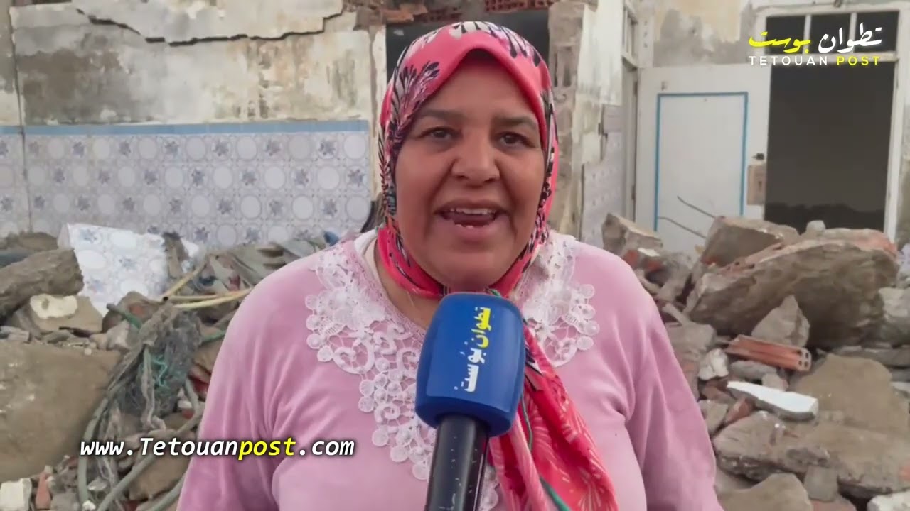 غضب كبير بمرتيل بعد هدم منازل الساكنة بحي الديزة