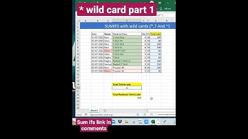 sumif /sumifs with wild card (*)