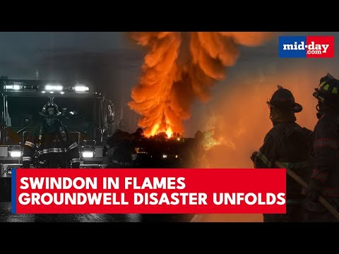 Swindon in FLAMES: Massive Groundwell Industrial Explosion Rocks Homes & Sky Lights Up | WATCH