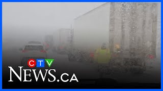 Snow warning on Coquihalla Highway