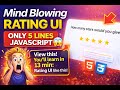 ⭐ Create Stunning Rating UI with Pure HTML &amp; CSS | Beginner Friendly.#viral #newsong #rating#shorts
