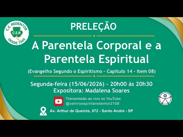 Tema: A Parentela Corporal e a Parentela Espiritual