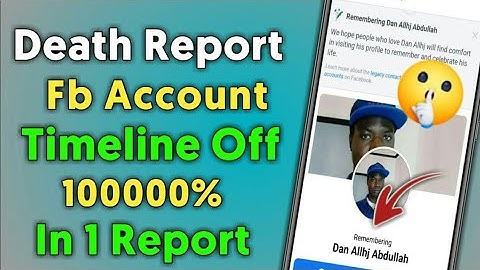 How To memorialize Facebook Account 2022 || Facebook Id Death Report || New Death Report| fb death