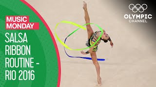 Ganna Rizatdinova's Rhythmic Ribbon Performance at Rio 2016 | Music Monday