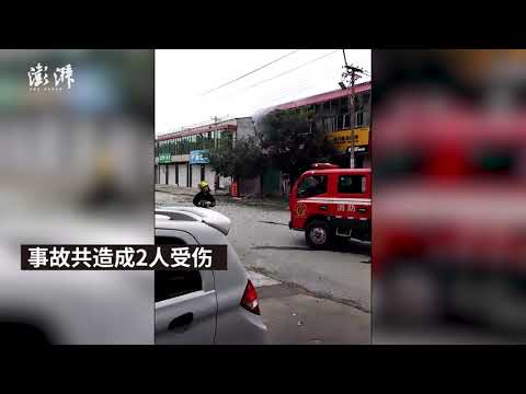 视频：河北一居民家中疑似天然气爆炸，2人受伤 