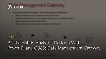 Building a Hybrid Analytics Platform with Power BI and O365: Data Management Gateway