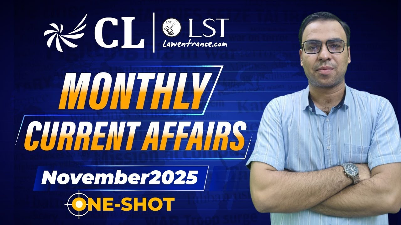 November 2025 Current Affairs Explained | CLAT 2027 GK | Monthly CA for ...