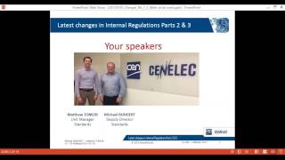 Information Latest changes in CEN and CENELEC Internal Regulations Parts 2 & 3 - standards drafters Update
