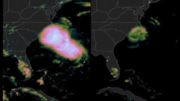 "Split Frame" of Hurricane Florence