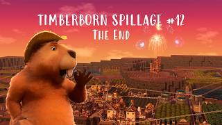 The End: Celebration with automated Fireworks - Timberborn | Spillage Map | Hard #12