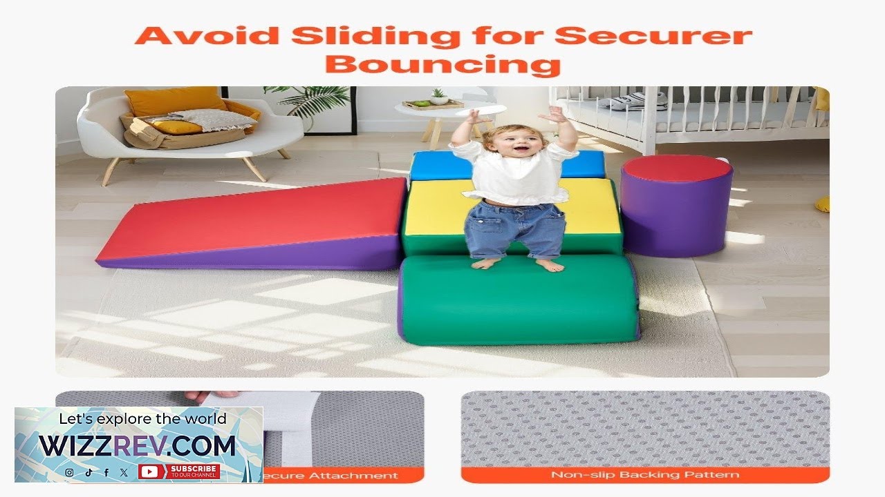 VEVOR Climbing Toys 5 Piece Set Foam Climbing Toys for Toddlers 6 Months