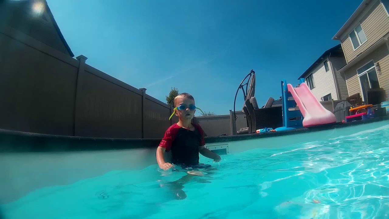 Ethan swimming / diving Last day as 6 year old YouTube