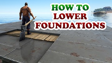 How to lower and extend a foundation on a platform saddle or a raft in Ark Survival Evolved
