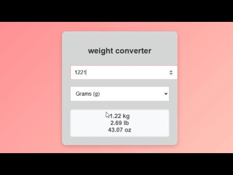 weight converter using
