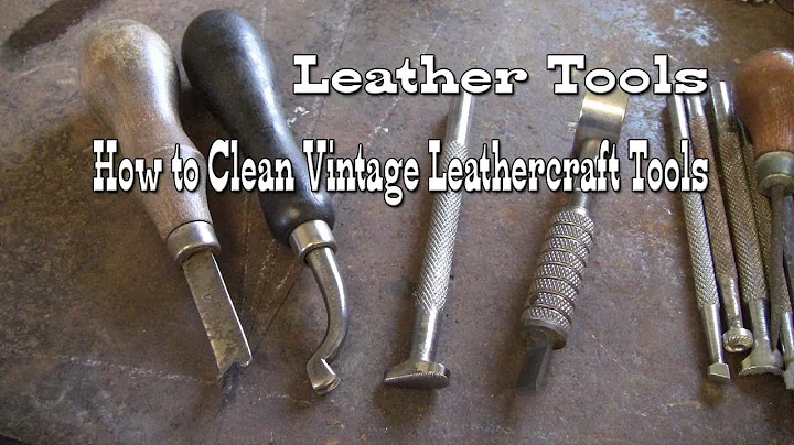 Leather Working Tools ✔ How to clean vintage leather working tools