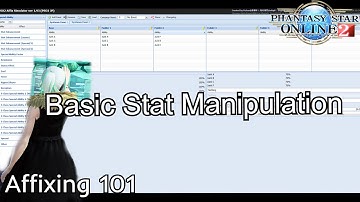 PSO2 Basic Stat Enhancement Abilities Affixing 101