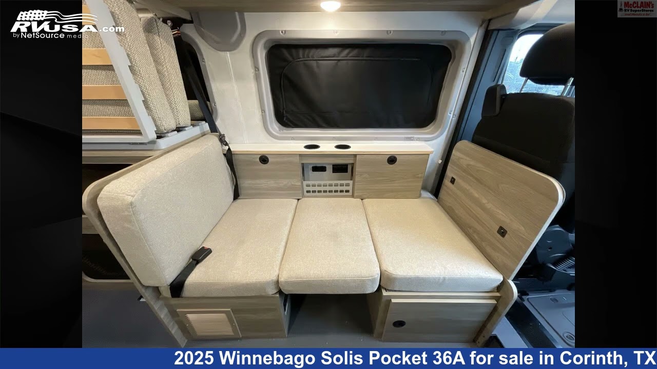 Remarkable 2025 Winnebago Solis Pocket Class B RV For Sale in Corinth, TX | RVUSA.com