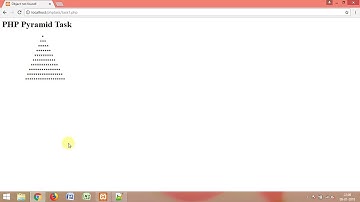 PHP Pyramid Pattern Program Task 1