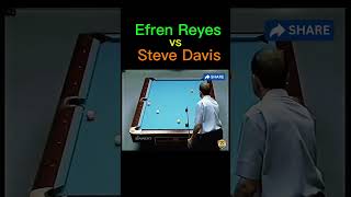 🐯 IMPRESSIVE  SHOT  by Efren Reyes against Steve Davis