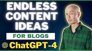ChatGPT-4 for Bloggers - Content Research and Idea Generation