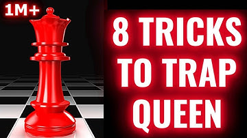 How to Trap Queen In Chess?. Trap & trick for beginners to win Queen in Chess . #chess