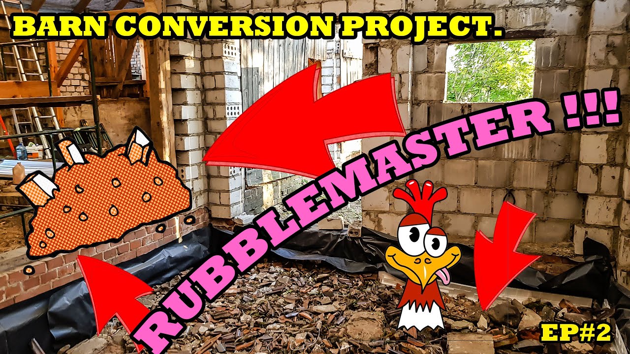 We need a FLOOR - Barn To Workshop Conversion E2 - Rubble to Riches one step at a time. RUBBLEMASTER