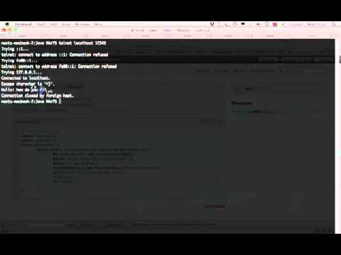 Basic Socket Programming in Java  HelloServer java    YouTube