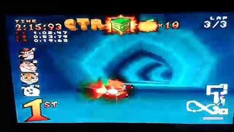 Crash Team Racing (PS1) Part 37 - N. Gin Labs (Relic Race and CTR Challenge)