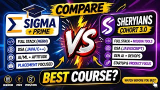 Sigma Prime vs Sheryians Cohort 3.0 | Best Coding Course 2026? Full Honest Compare 