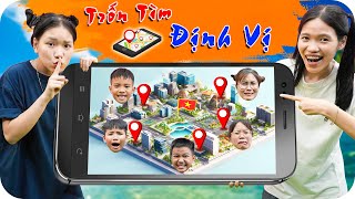 Thử Thách Trốn Tìm Định Vị Quanh Làng Bằng Xe Đạp Min Min Tv Minh Khoa